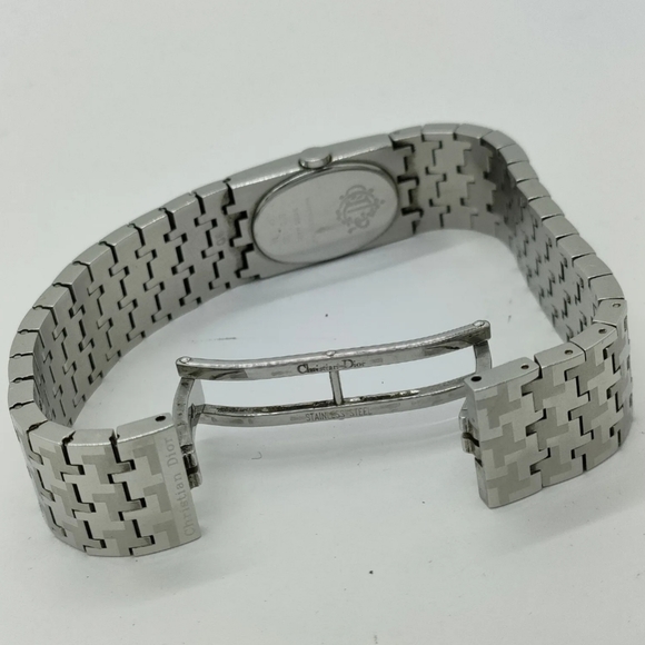 CHRISTIAN DIOR WATCH D70-100 STAINLESS STEEL SILVER QUARTZ ANALOG DISPLAY LADIES - Picture 4 of 11